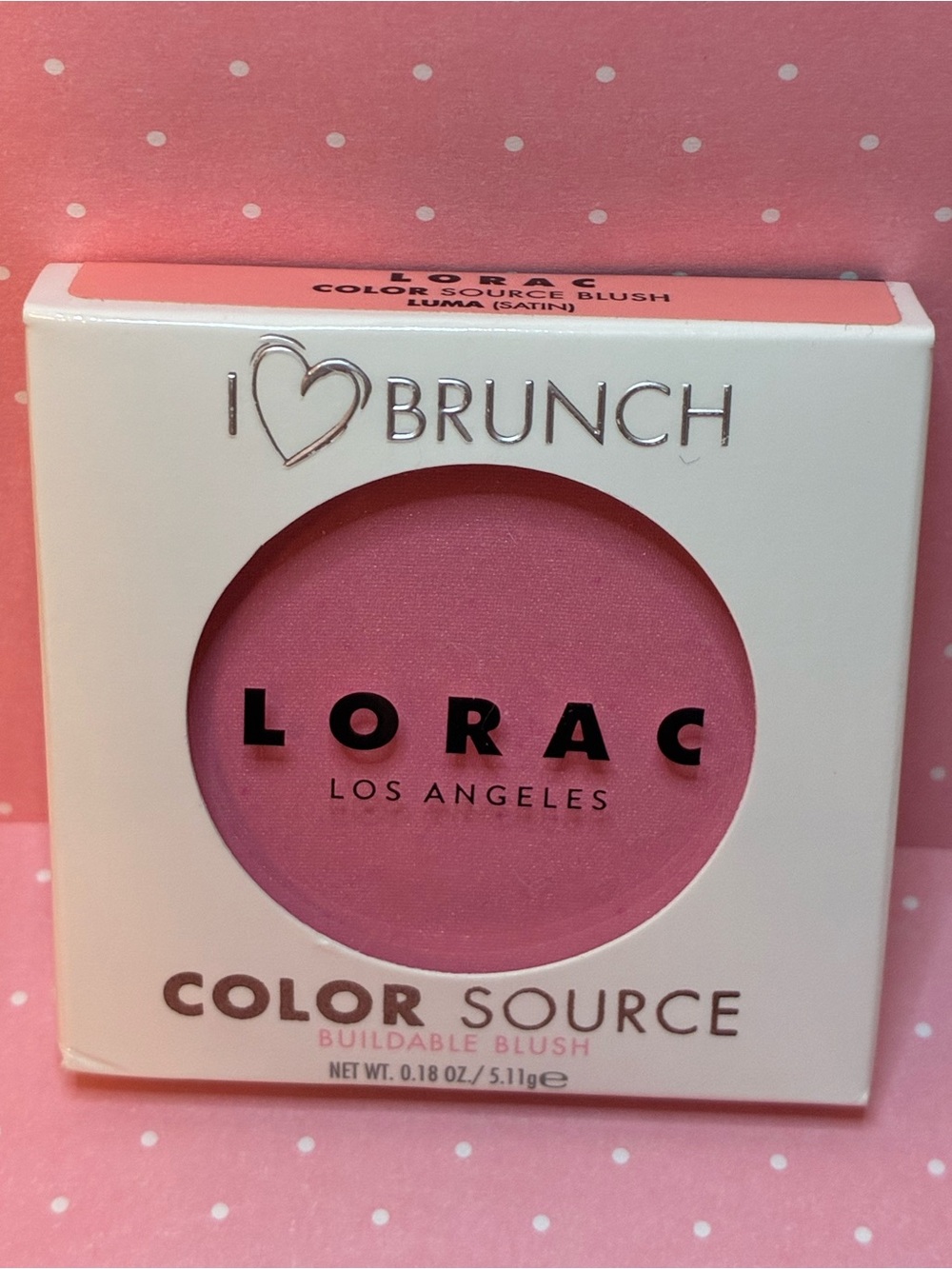 LORAC Limited Edition I Love Brunch Color Source Buildable Blush “Luma” RARE NIB